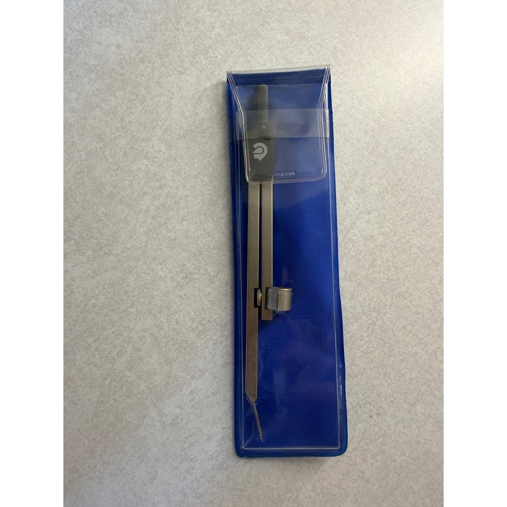 Dietzgen Germany Drafting Compass Vintage Drawing Tool with Blue Sleeve Case